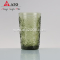 ATO Embossed Classic Pattern Juice Water Glass Tumbler